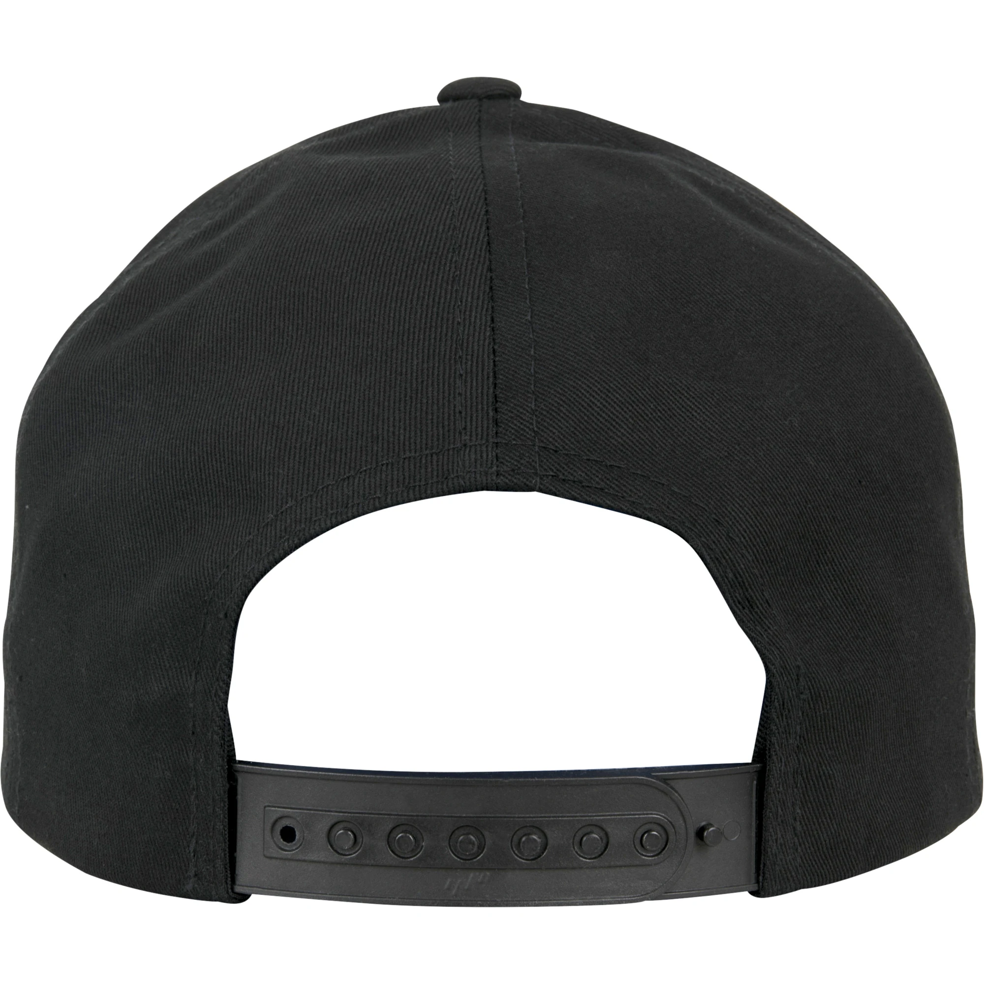 Casquette Snapback 5 Pans Incurvée Black Arrière