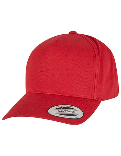 Casquette Snapback 5 Pans Incurvée Red