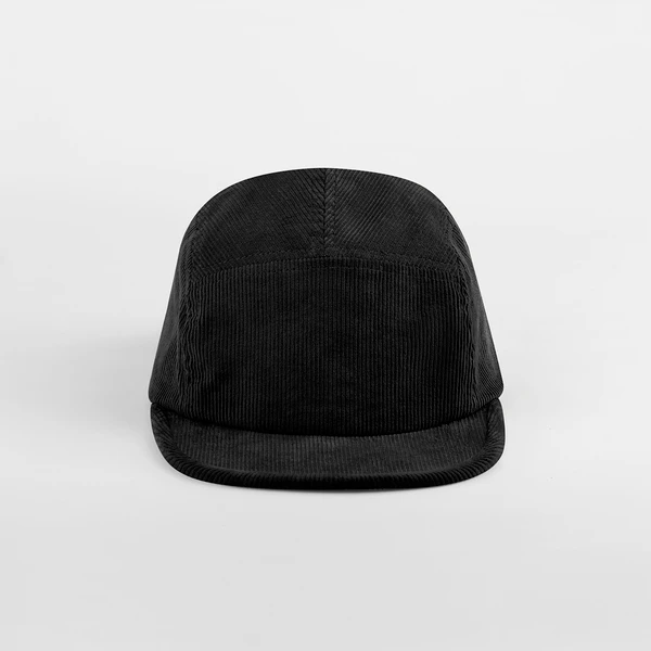 Casquette Camper en Velours Côtelé Noir