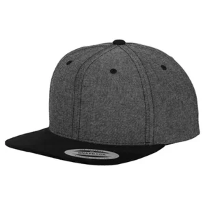 Chambray Snapback Black