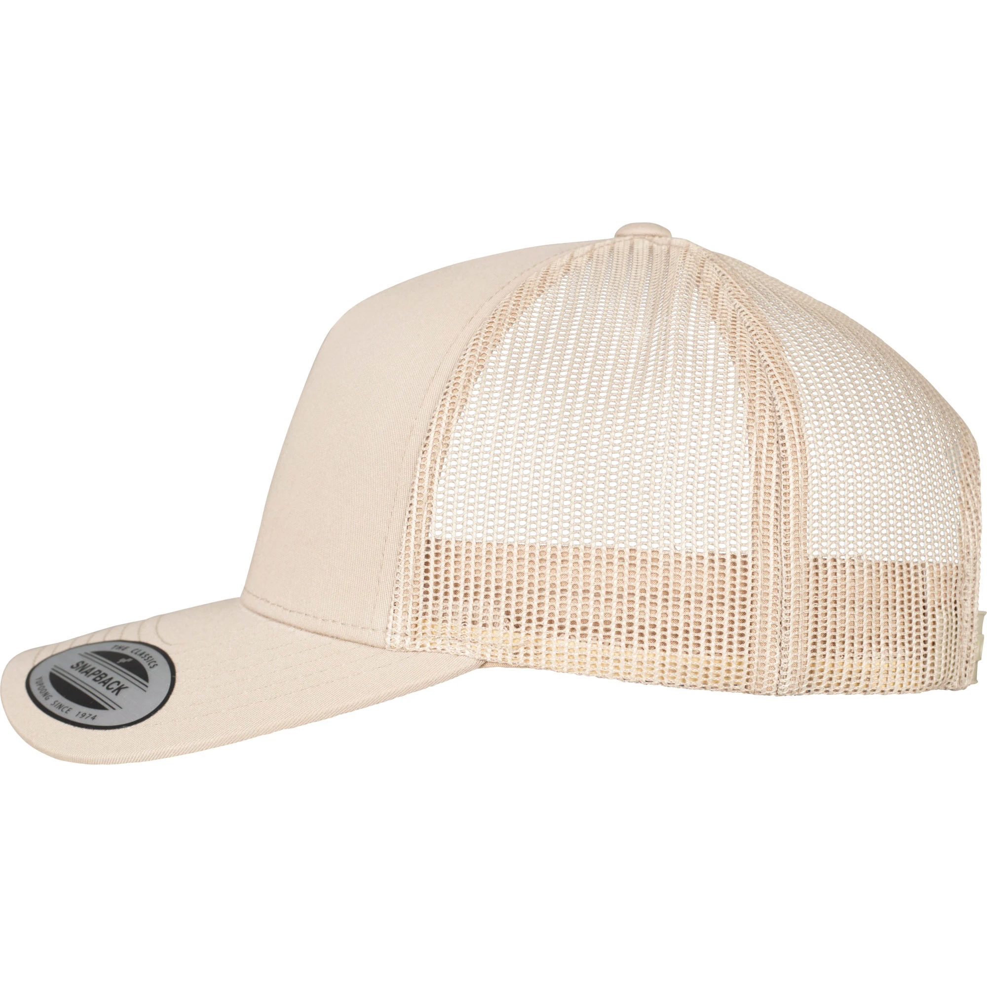 Casquette Retro 5 Pans Curved Khaki Coté