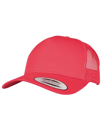 Casquette Retro 5 Pans Curved Red