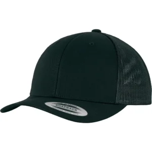 Casquette Retro 5 Pans Curved Black Avant