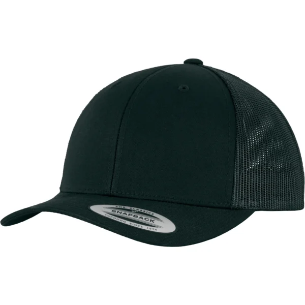 Casquette Trucker | Ma Carapace casquette trucker retro 6 Pans Curved Black Avant