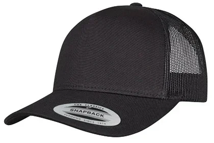 Casquette Retro 5 Pans Curved Black