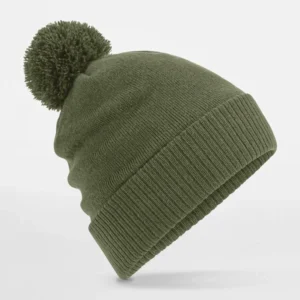 Bonnet hydrofuge olive avec doublure micropolaire