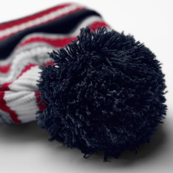 Bonnet Hiver Rouge Beechfield, Doublure Polaire | Ma Carapace Pompon unicolore du bonnet hiver rouge Beechfield