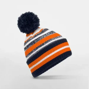 Bonnet hiver orange vif avec doublure polaire Beechfield