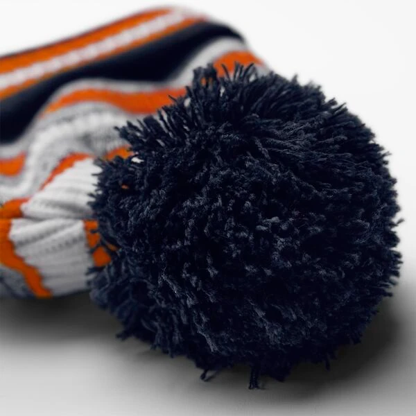 Bonnet Hiver Orange Beechfield Doublure Polaire | Ma Carapace Pompon unicolore orange du bonnet hiver orange Beechfield