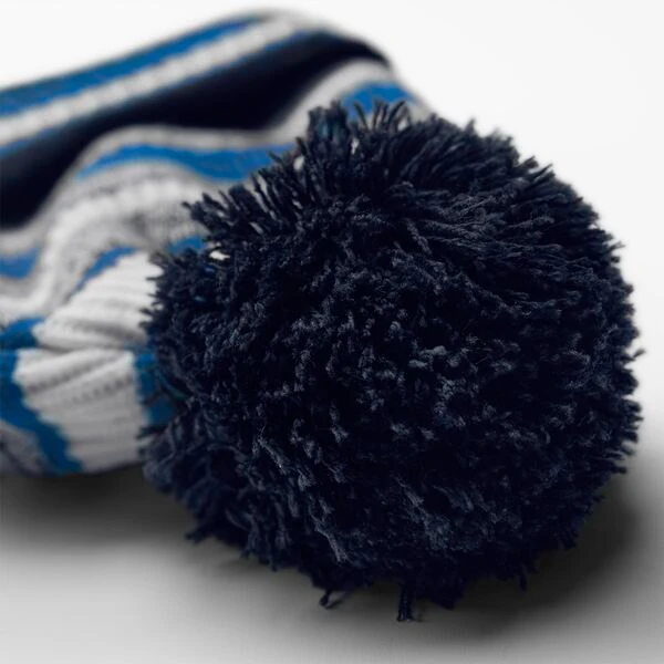 Bonnet Hiver Bleu Dégradé Doublure Polaire Beechfield | Ma Carapace Pompon unicolore du bonnet hiver bleu dégradé