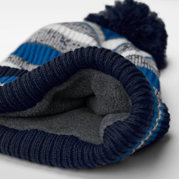 Bonnet Hiver Bleu Dégradé Doublure Polaire Beechfield | Ma Carapace Doublure polaire intérieure du bonnet hiver bleu dégradé