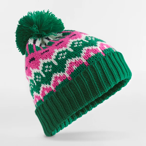 Bonnet Ski Retro Alpine Lodge Beechfield, Doublure Polaire | Ma Carapace Bonnet ski rétro Alpine Lodge avec doublure polaire