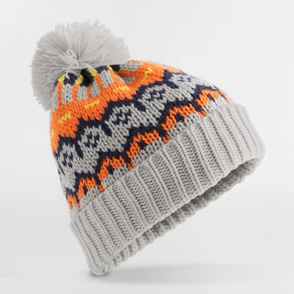 Bonnet ski rétro glacier grey avec doublure polaire