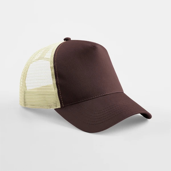 Casquette trucker Beechfield B640 Chocolat Caramel