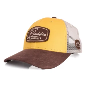 Casquette Baseball Race Jaune, Marron et Beige