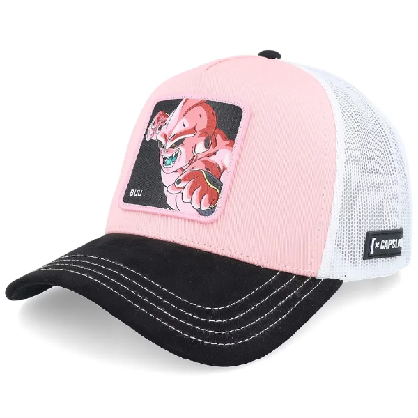 Casquette Trucker | Ma Carapace Casquette Dragon Ball Buu, patch brodé Buu, licence officielle Capslab