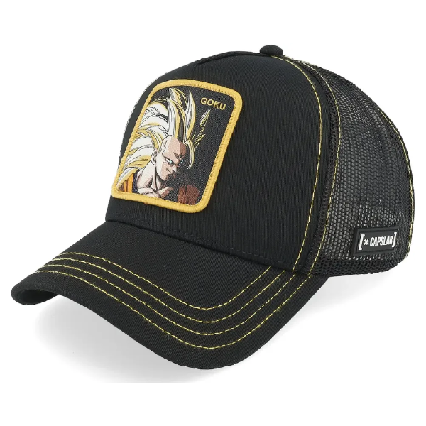 Casquette Dragon Ball Goku Black Capslab, vue de face