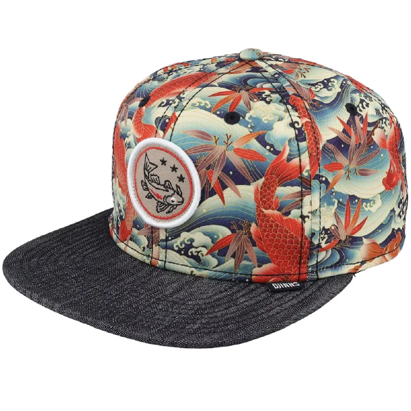 Casquette Djinns carpe koi, patch brodé