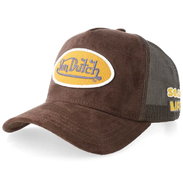Von Dutch | Ma Carapace Casquette Von Dutch patch oval marron façon cuir